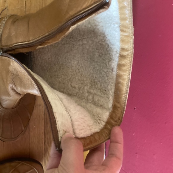 Tan Leather Women's Boots - Picture 2 of 5